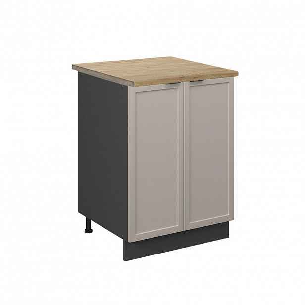 Vicco SPODNÍ SKŘÍŇKA KUCHYŇSKÉ LINKY Fame-Line GreyBeige 60 cm , PD Dub