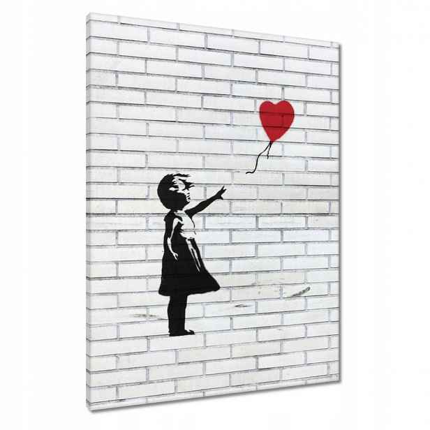 Obrazy 60x80 Banksy Dívka Balon