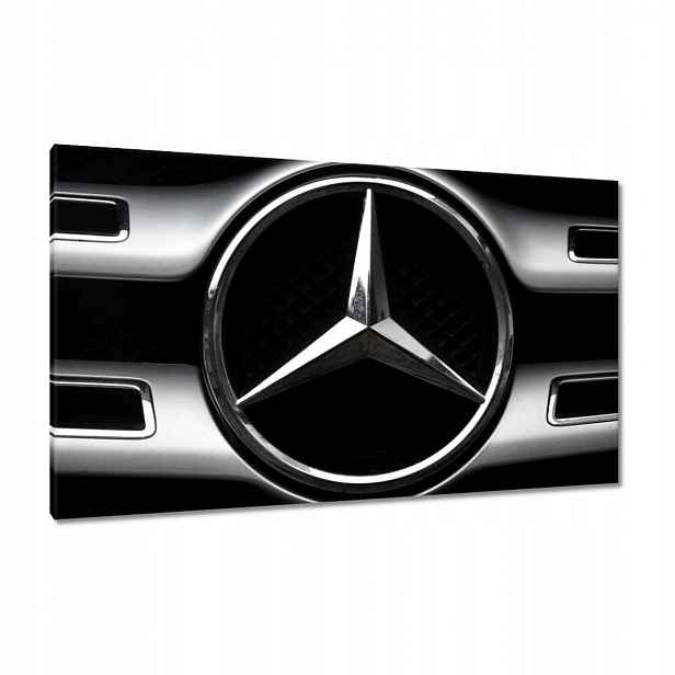 Obrazy 120x70 Mercedes Černobílé