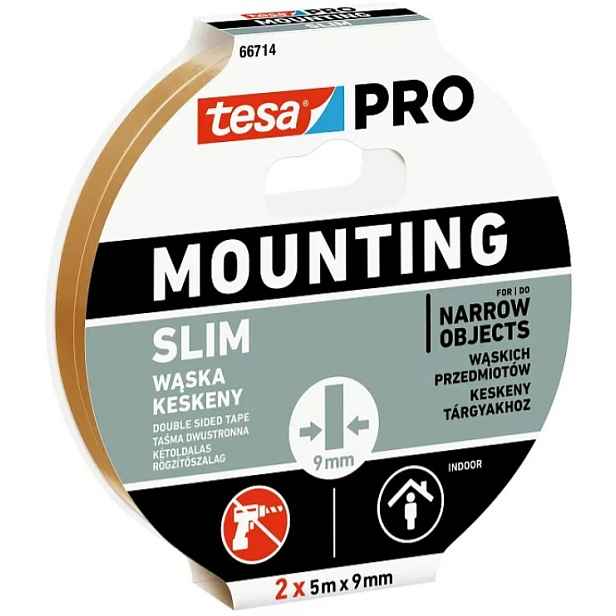 Páska oboustranná Tesa PRO Mounting Slim 18 mm/5 m bílá