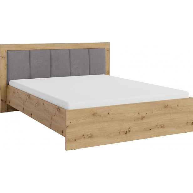Postel Smart SR6 - kovový rám + úložný prostor Barva korpusu: Dub artisan