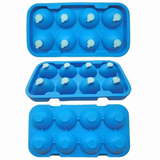 Silikonová forma na led na kuličky 8 ks Bareq Bar Professional