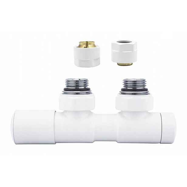 Ventil reg 50 mm Twins bílý mat levý Cu