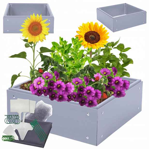 Vyvýšený záhon plastový zeleninová zahrada, vyvýšený záhon Pvc 20x50x50