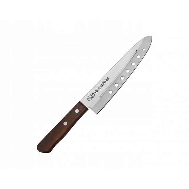 Nůž šéfkuchaře Satake Tomoko Air Holes 18 cm přírodní dřevo Návod