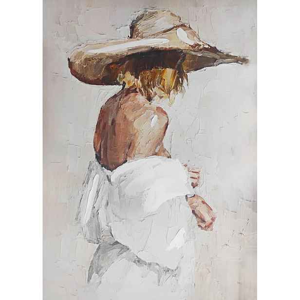 Obraz s ručně malovanými prvky na plátně 70x100 cm Charlotte – Styler