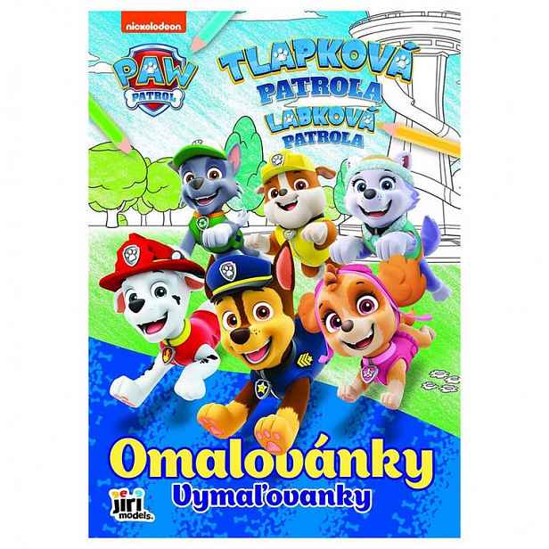 Omalovánky Tlapková patrola se samolepkami A4