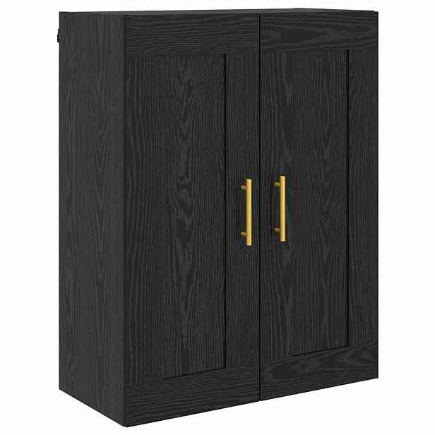 vidaXL Nástěnná skříňka Černý dub 69,5 x 34 x 90 cm Kompozitní dřevo
