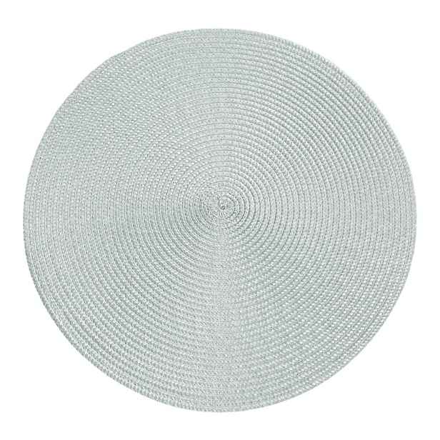 Prostírání kulaté JUDYTA světle šedá Ø 38 cm Mybesthome