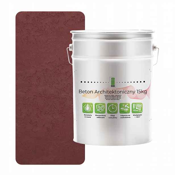 Vnitřní architektonický beton 15 kg Bordový H3110 Loftový efekt