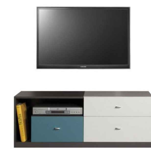 MASSENO TV STOLEK FIUME, 120/45/50 cm, grafitový