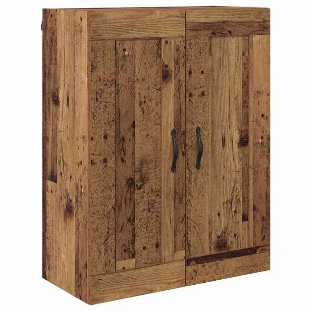 vidaXL Nástěnná skříňka Staré dřevo 69,5 x 34 x 90 cm Kompozitní dřevo