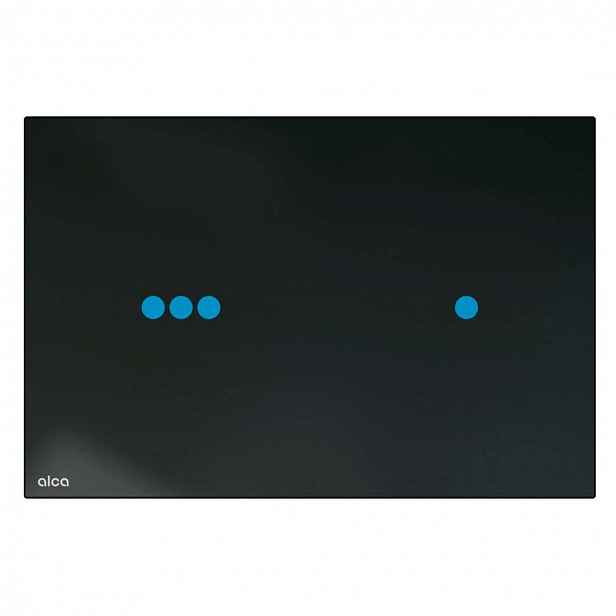 Alca - Elektronické ovládání splachování, s podsvícením, pro instalační moduly Slim, sklo/černá NIGHT LIGHT-3-SLIM
