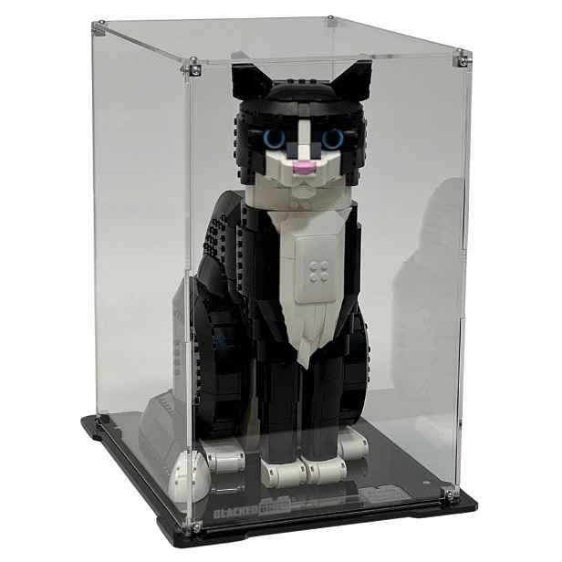 Blacked Brick vitrína pro Lego 21349 Ideas Bílo-černá kočka