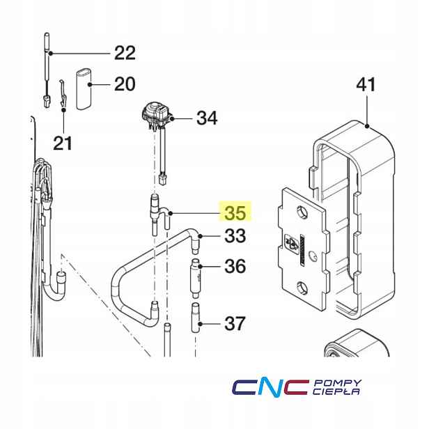 Expanzní ventil Vaillant 8000046350 Originál pro tepelné čerpadlo 5 kW