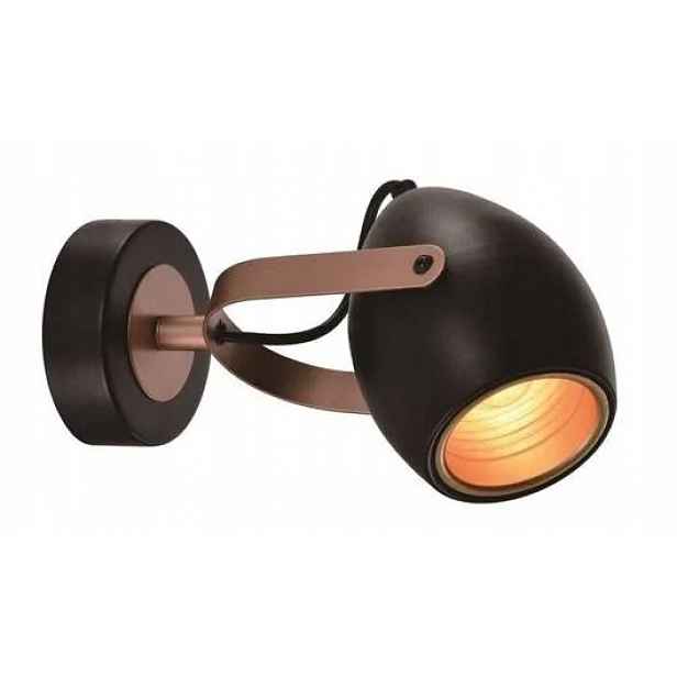 Nástěnné svítidlo v industriálním stylu, černé měděné, E14 Anica 91-8139 Candellux