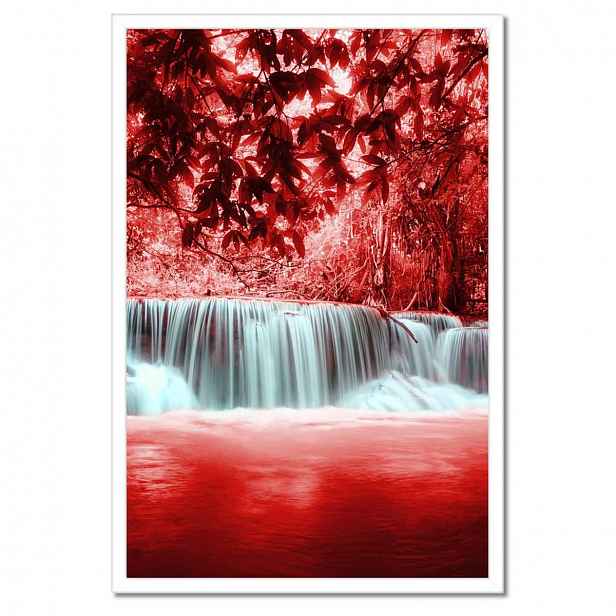 Plakáty v rámu 40x60 Červený vodopád Kaskáda