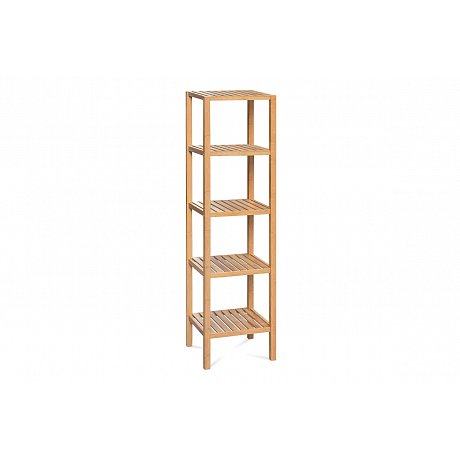 Regál DR-011-3, 5 polic, lakovaný bambus