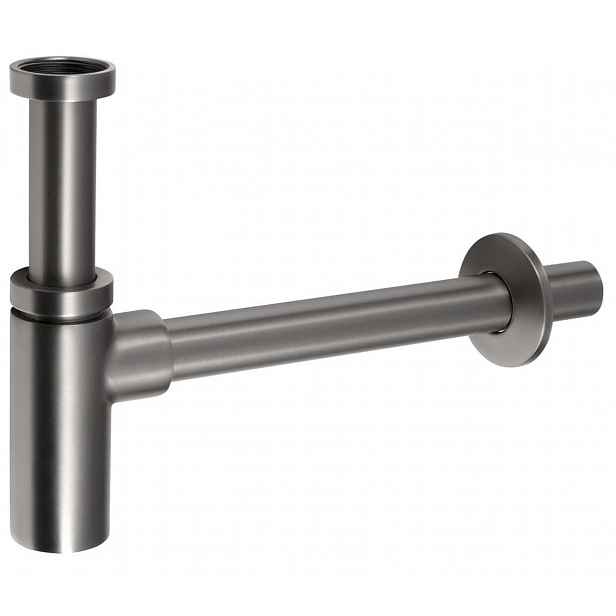 Sapho - Designový sifon, gun metal SI581