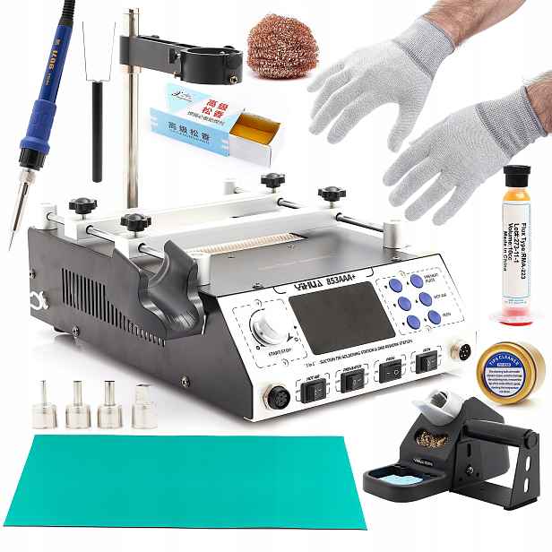 Pájecí Stanice Yihua 853AAA+ 1270W Páječka Pro Elektroniku Podložka Tavidlo