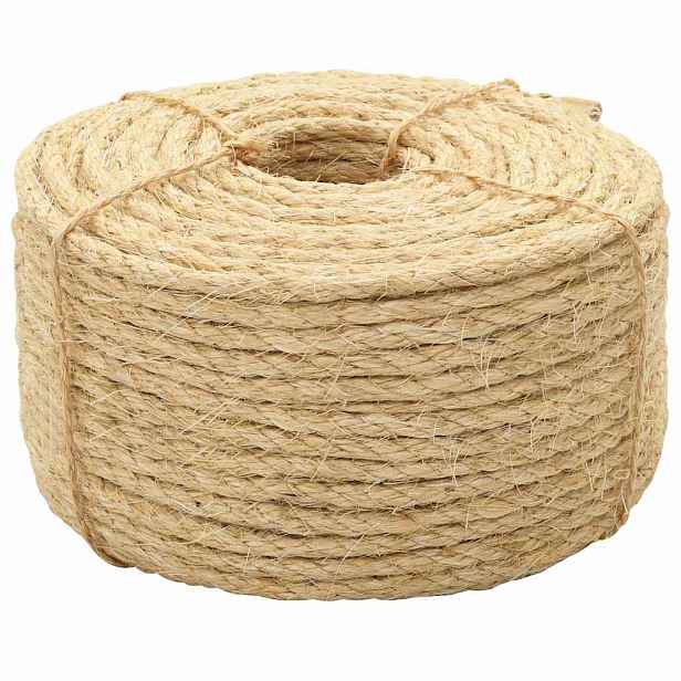 vidaXL Lano 100% sisal 8 mm 100 m