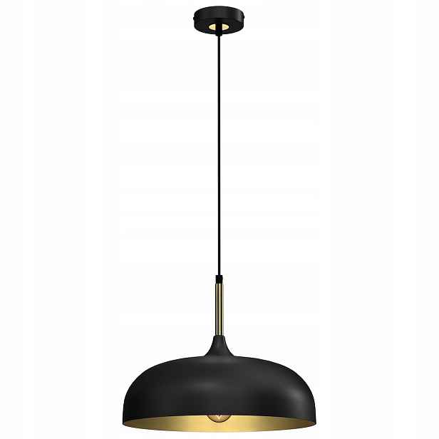 Závěsná lampa Lincoln Black/gold 1xE27 35 cm