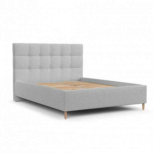 AltaBeds ČALOUNĚNÁ postel CORA 160/200 cm Světle šedá