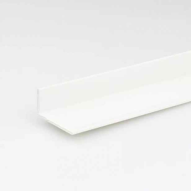 Profil uholníkový PVC bily lesk 10x20x1000
