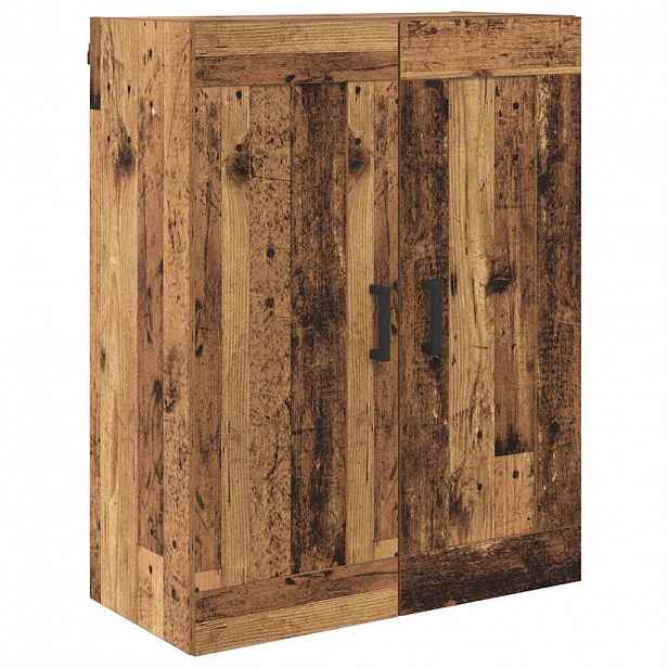 vidaXL Nástěnná skříňka Staré dřevo 69,5 x 34 x 90 cm Kompozitní dřevo