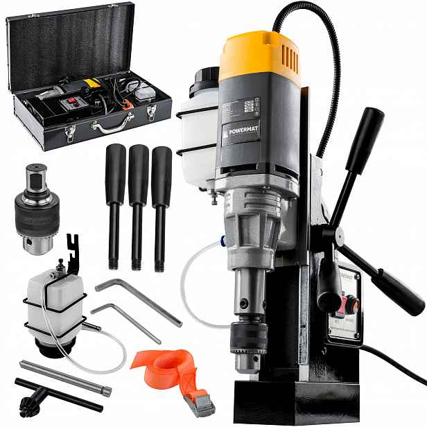 Magnetická Vrtačka 11500N Na Kov Z Oceli 1500 W Zdvih 160 MM Weldon 19 MM