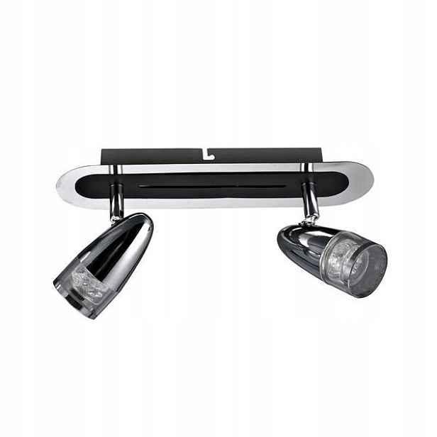 Stropní Lampa Albane 2 Černá Chrom Italux