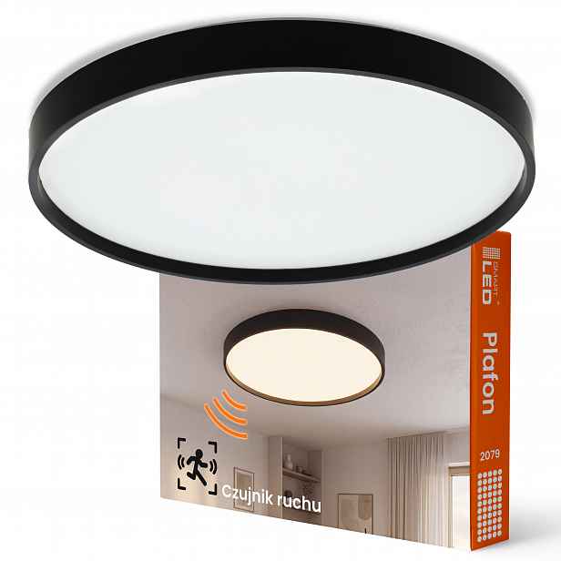 stropní svítidlo Led Stropní Svítidlo s mikrovlnným snímačem pohybu Regulace 30W 40CM