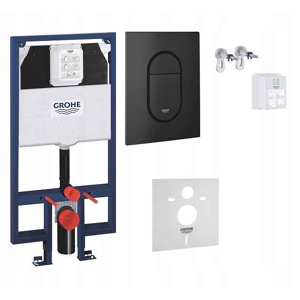 Kompletní podomítkový Wc set 5v1 – stojan Grohe Slim tlačítko