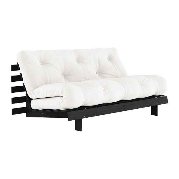 Krémová rozkládací pohovka 160 cm Roots Black Night – Karup Design