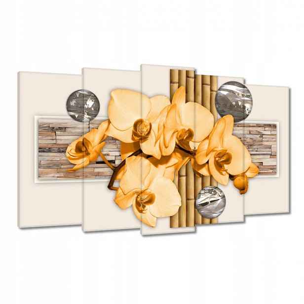Obrazy 100x60 Oranžový orchidej