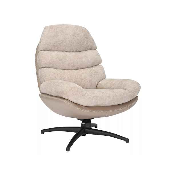 Signal Otočné designové lounge křeslo GISELLE béžové