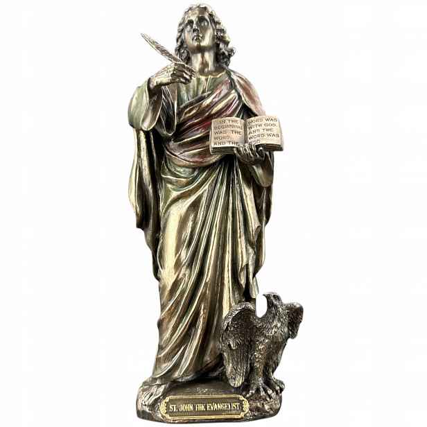 Socha Figurka bronzová soška Svatý Jan Apoštol Veronese (WU76174A4)