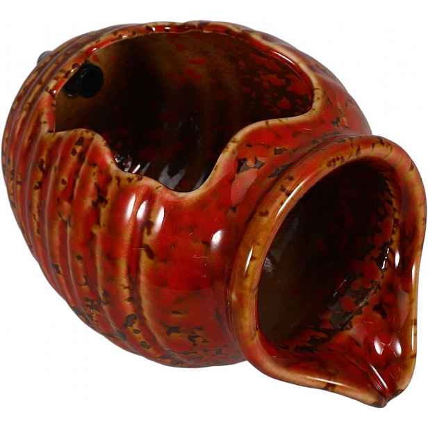 Keramický dekorativní džbán na fontánu, béžový, 12,4 x 9,8 x 9 cm
