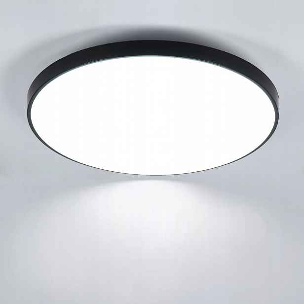 Lampa Sufitowa Plafon Led Czarna Łazienkowa Wodoodporna 24W 6500K IP44