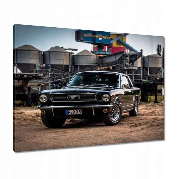 Obrazy 80x60 Černý Ford mustang Auto