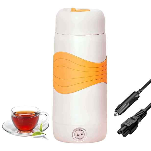 Automobilová Konvice 12V 300ML 80W Ocel 304 Vaří Vodu Do Auta