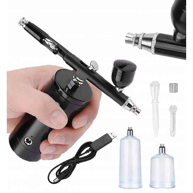 Bezdrátový Airbrush S Tryskou 0,3 MM A Kompresorem Pro Malování Barvou