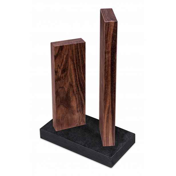 Magnetický blok na čtyři nože Kai Stonehenge granit/ořech/granit