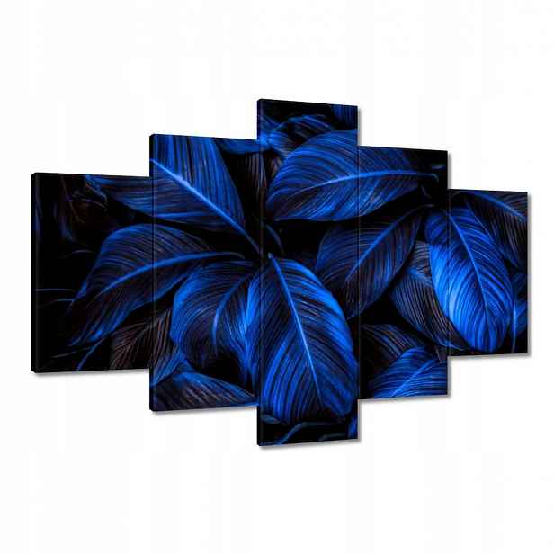 Obrazy 120x80 Modré listy