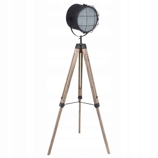 Stojací lampa industriální, projektor 150cm