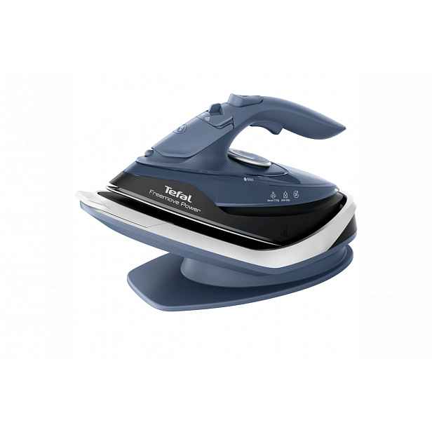 Bezdrátová napařovací žehlička Tefal Freemove POWER FV6675E0 Tmavě modrá/Bílá