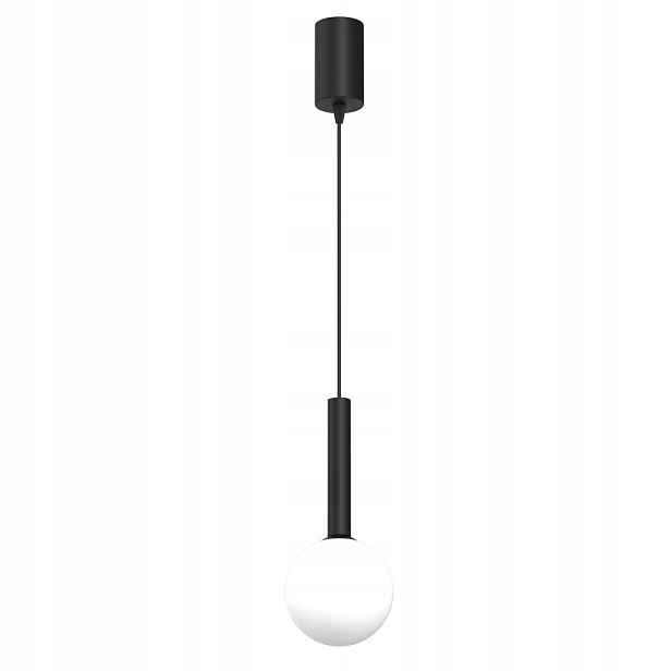 Milagro Play závěsná lampa černá skleněná koule G9