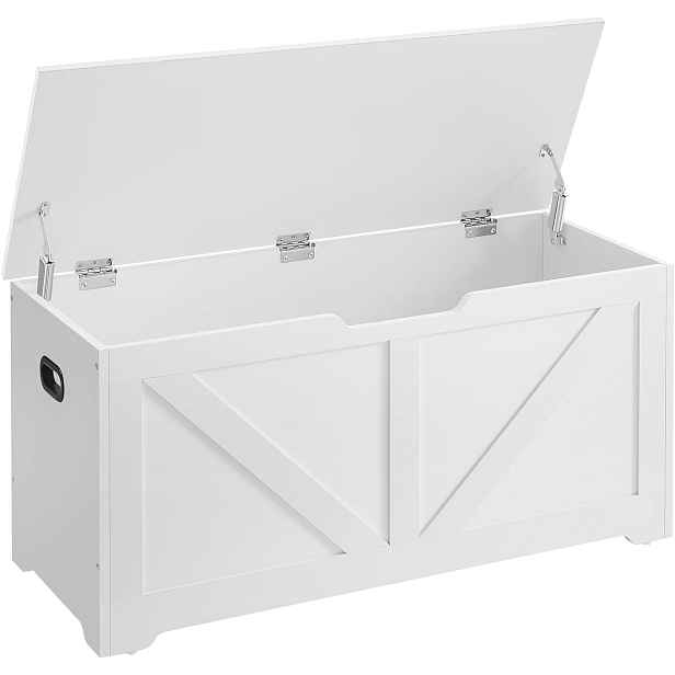 Sedací Box S Úložným Prostorem, Bílá Barva