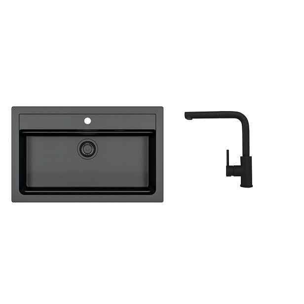 SET ALVEUS ATROX 40 / 91 BLACK ADDITION + BATERIE Zeos-P black addition