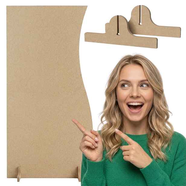 Stěna Pozadí pro fotografie Stojící vlna Mdf 180x90 cm 8 mm Dekorace Nohy